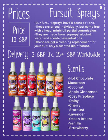 Fursuit Sprays Fursuit Sprays